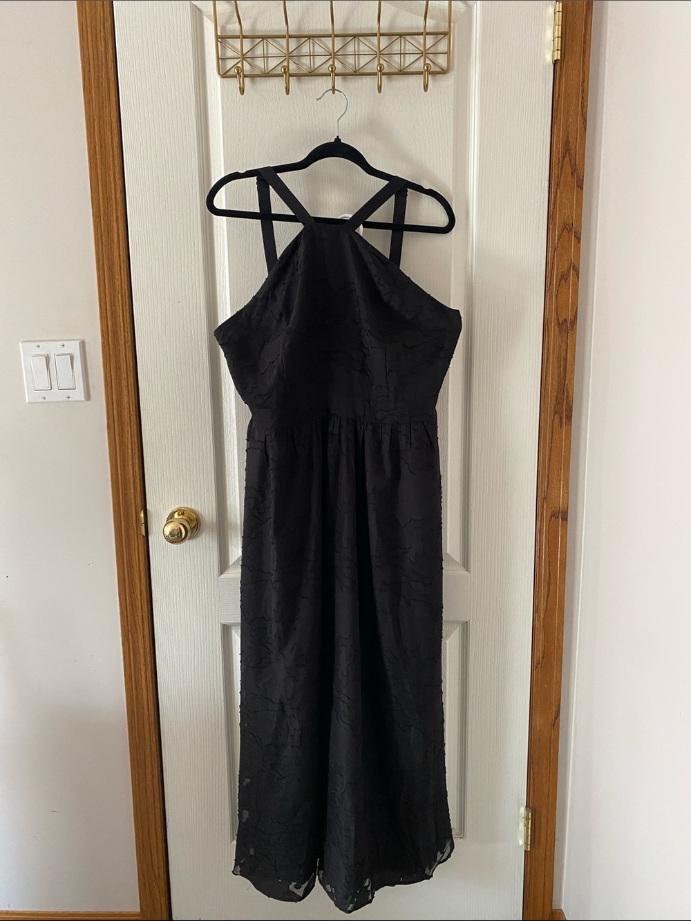 Black Halter Dress with adjustable Straps